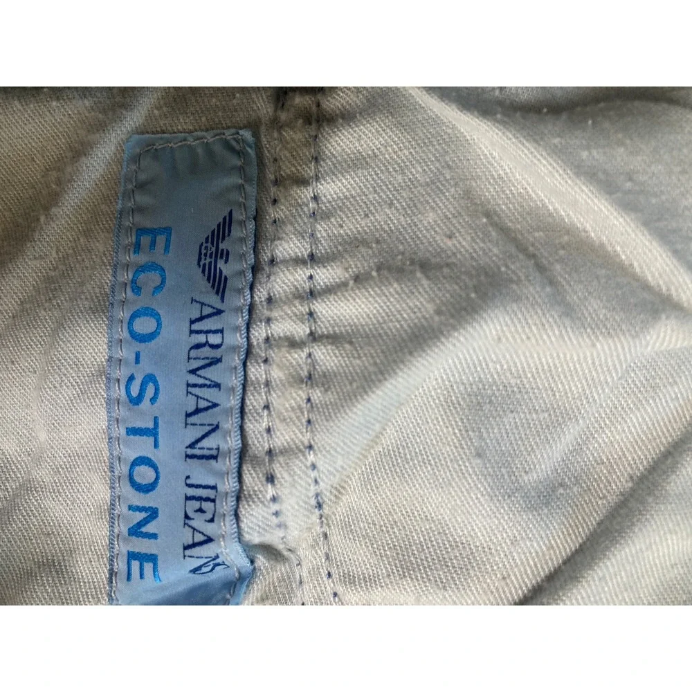 Armani Jeans Women's Blue Denim High‎ Waist Size 30 Slim Fit Jeans Made in Italy